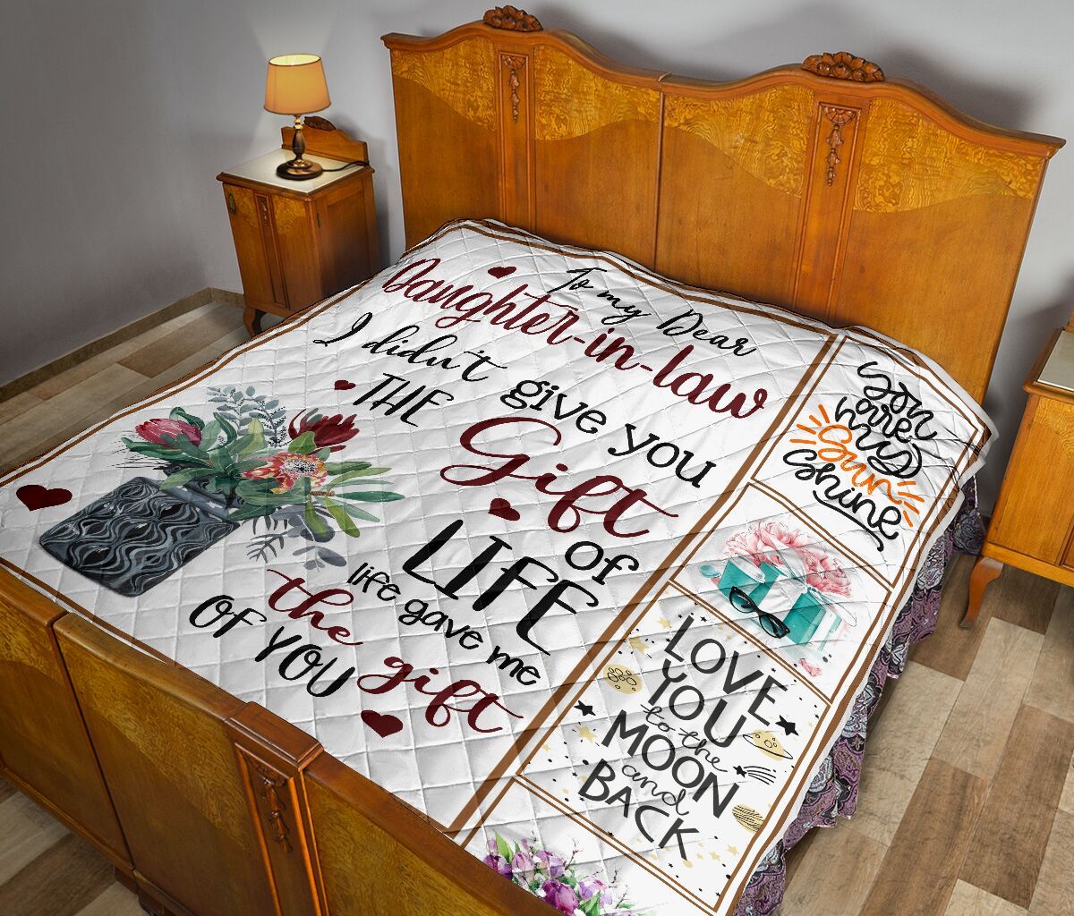 Mom To Daughter In Law Quilt Blanket DHC02011010DD