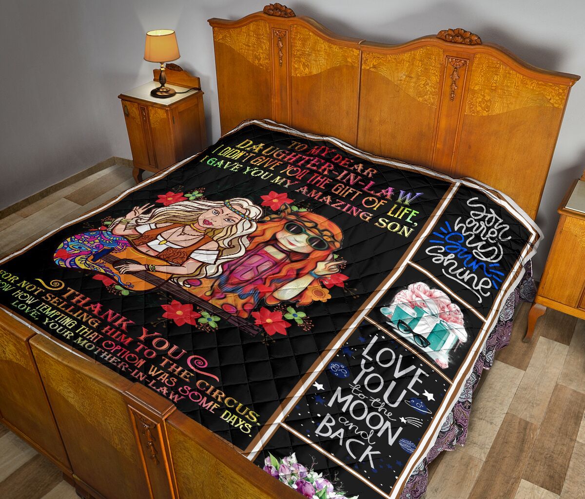 Mom To Daughter In Law Quilt Blanket DHC02011027DD