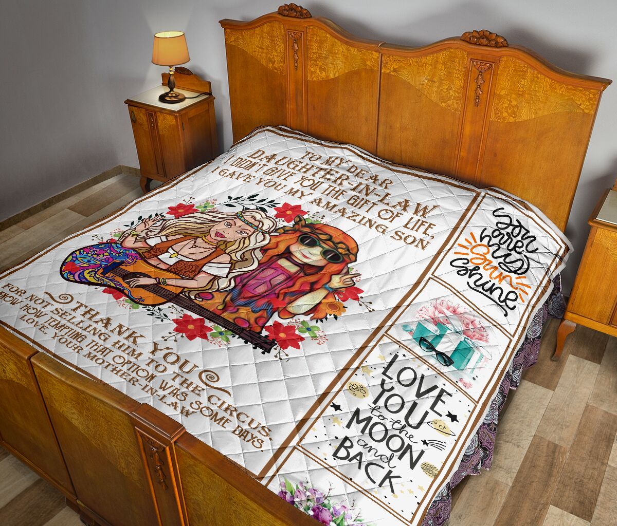 Mom To Daughter In Law Quilt Blanket DHC02011031DD