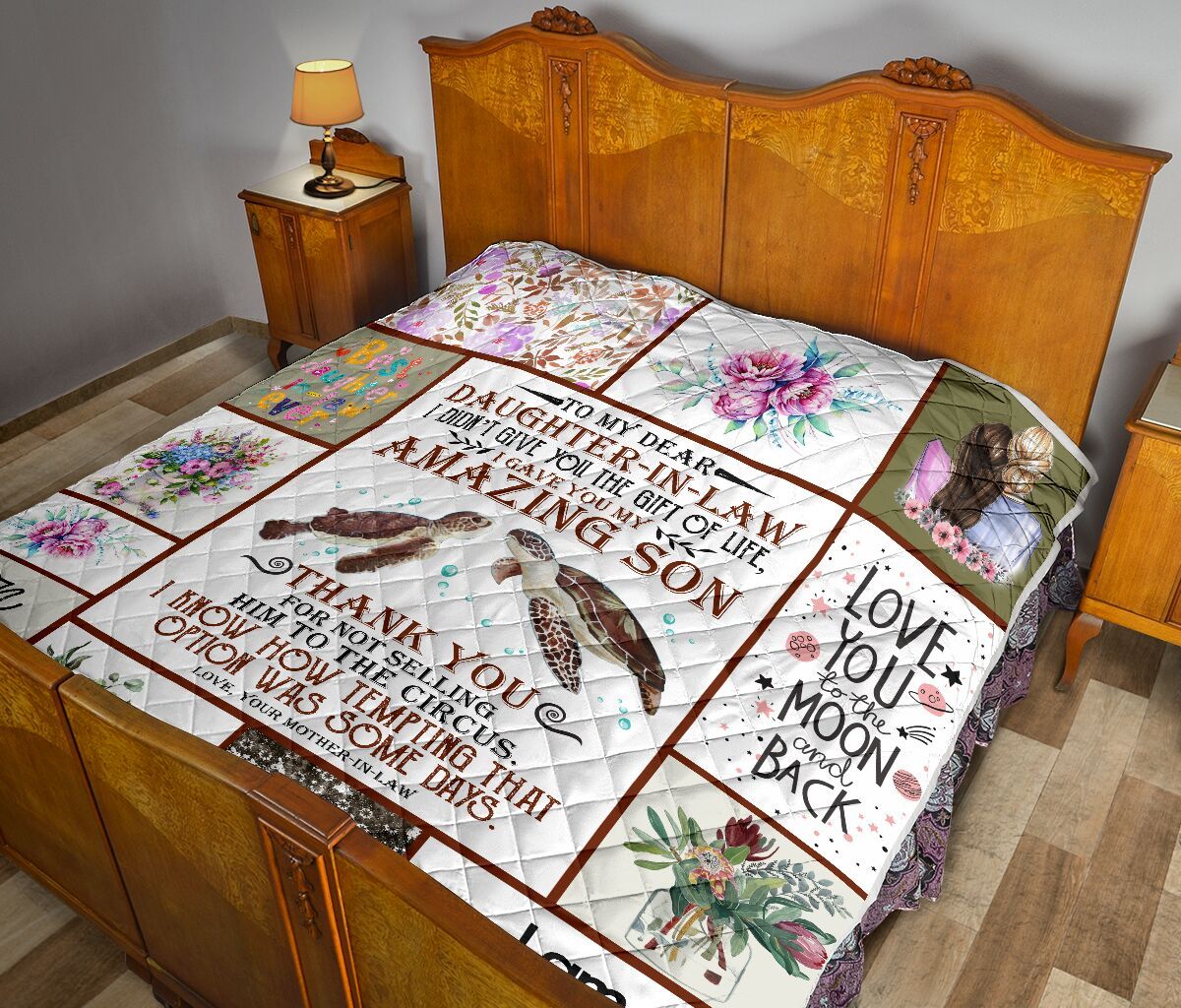 Mom To Daughter In Law Quilt Blanket DHC02011061DD