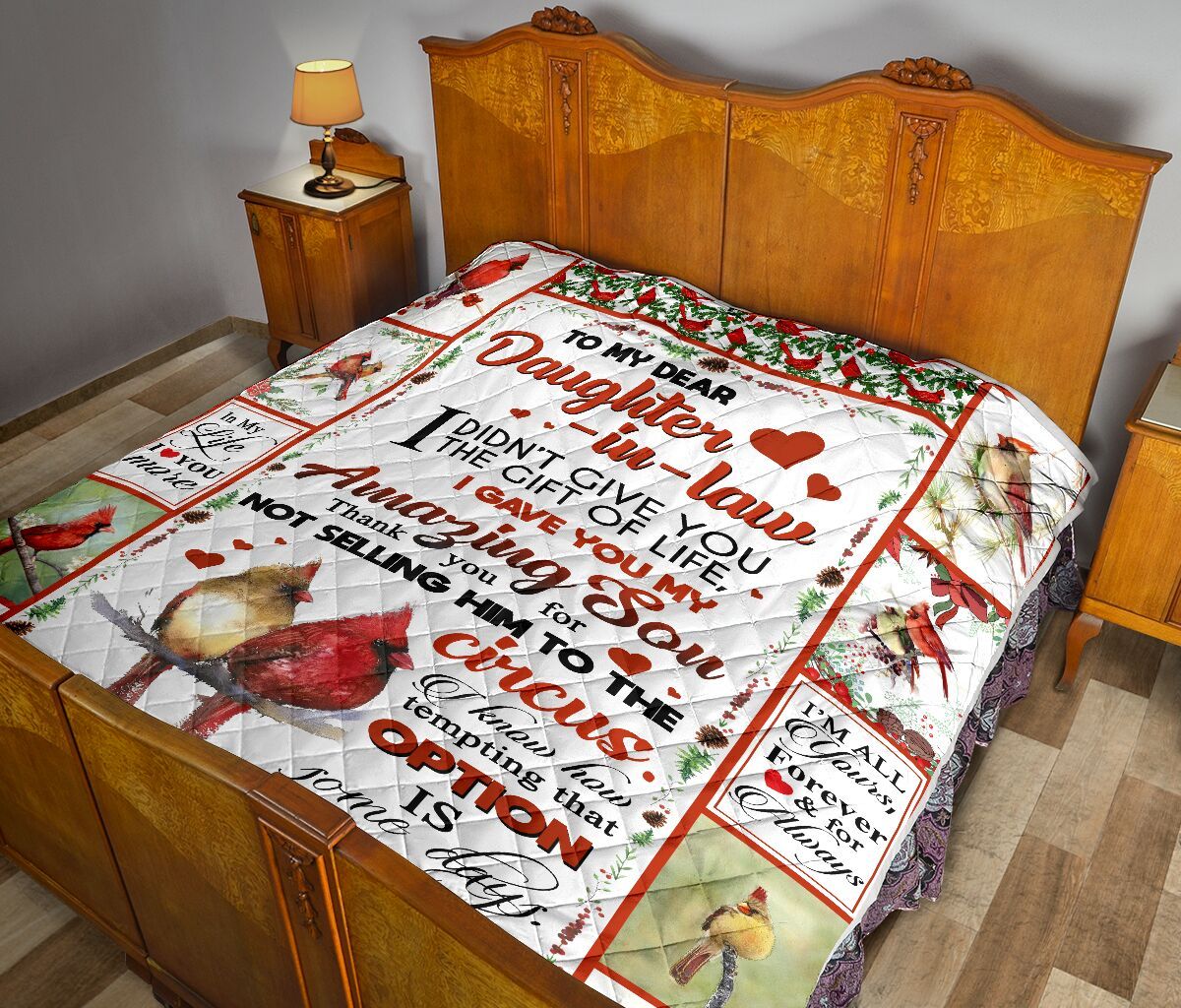 Mom To Daughter In Law Quilt Blanket DHC02011068DD