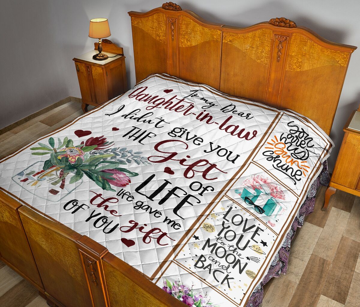 Mom To Daughter In Law Quilt Blanket DHC02011073DD