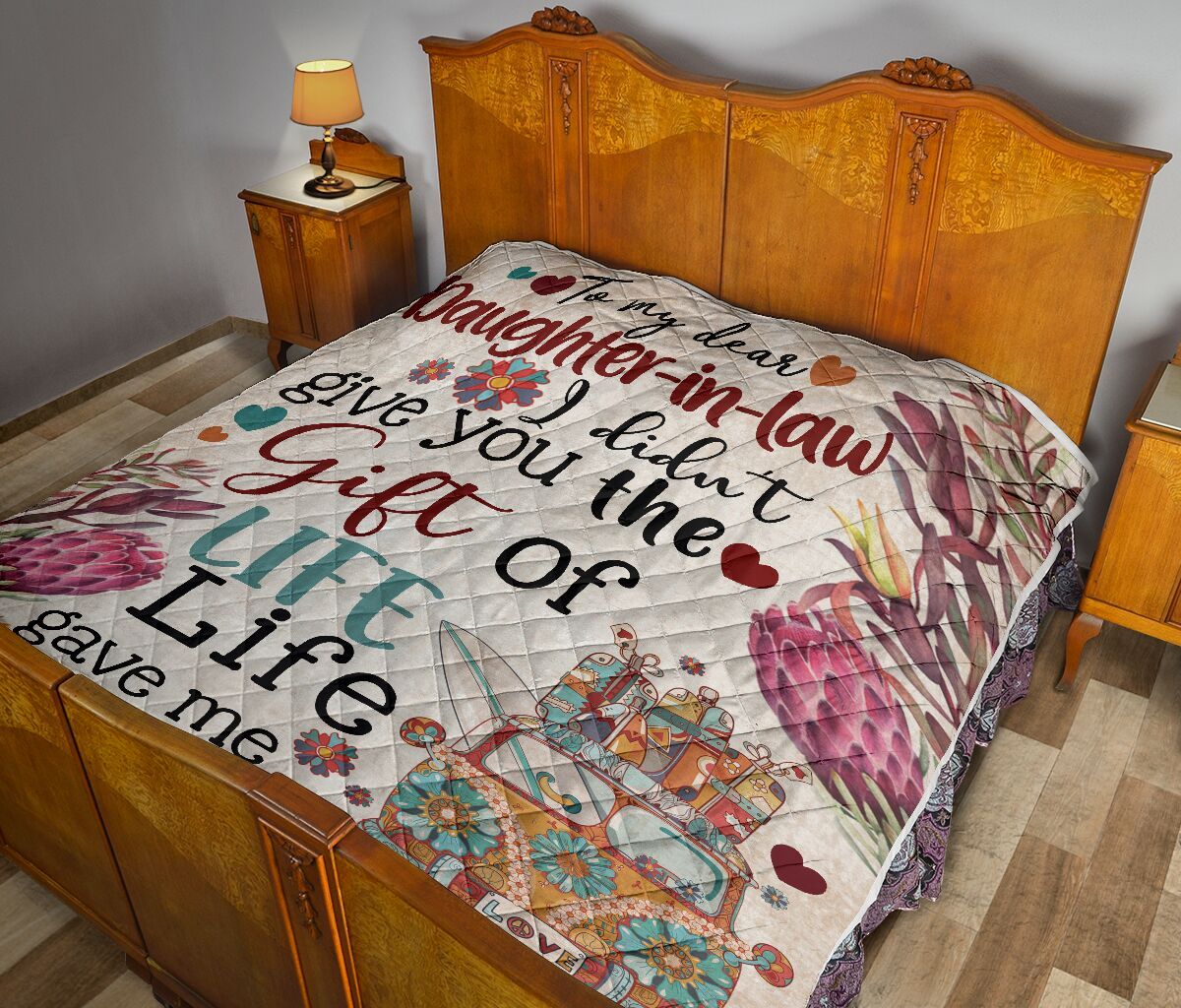 Mom To Daughter In Law Quilt Blanket DHC02011116DD