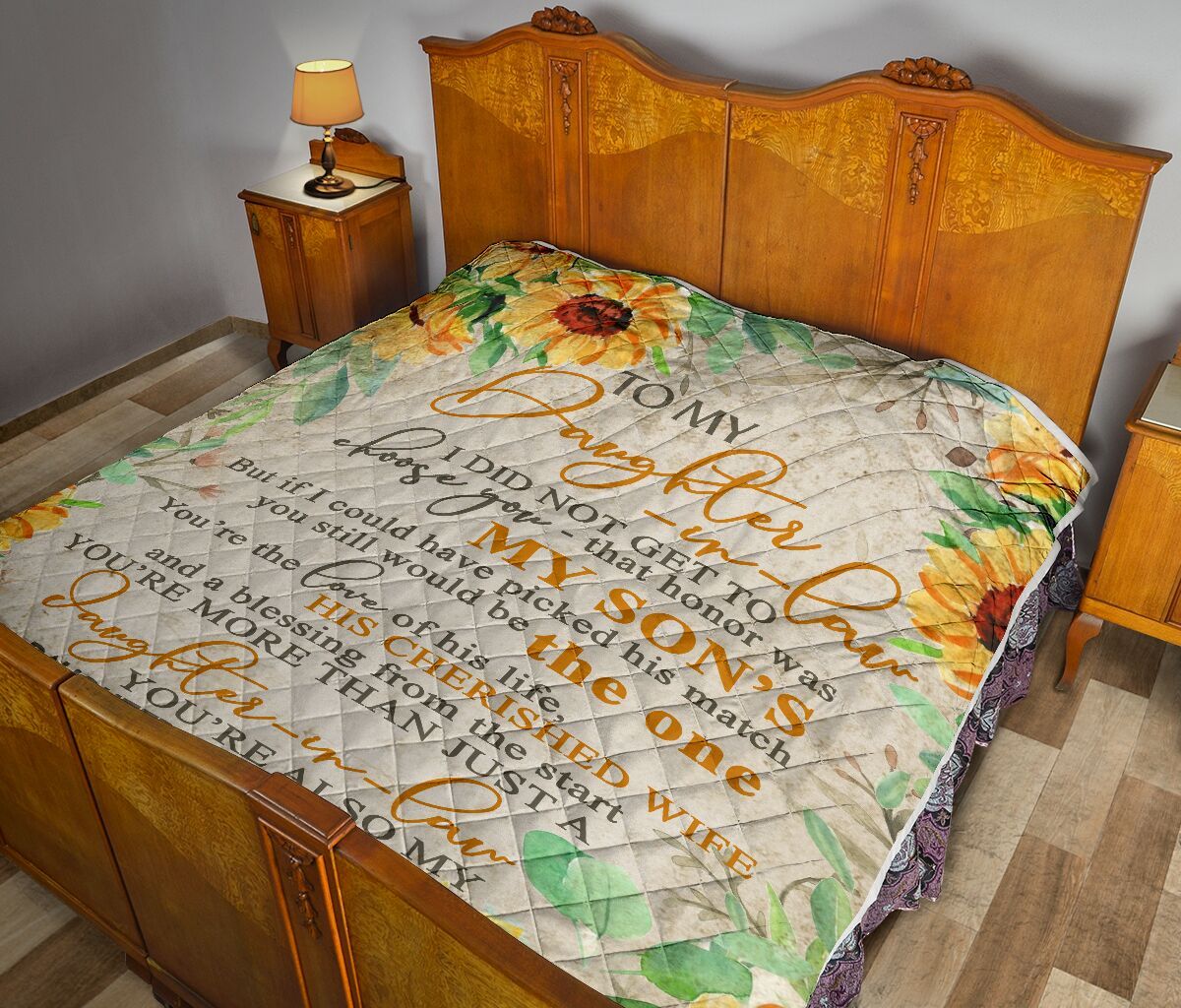 Mom To Daughter In Law Quilt Blanket DHC02011127DD