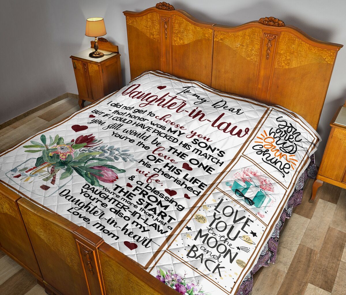 Mom To Daughter In Law Quilt Blanket DHC02011141DD