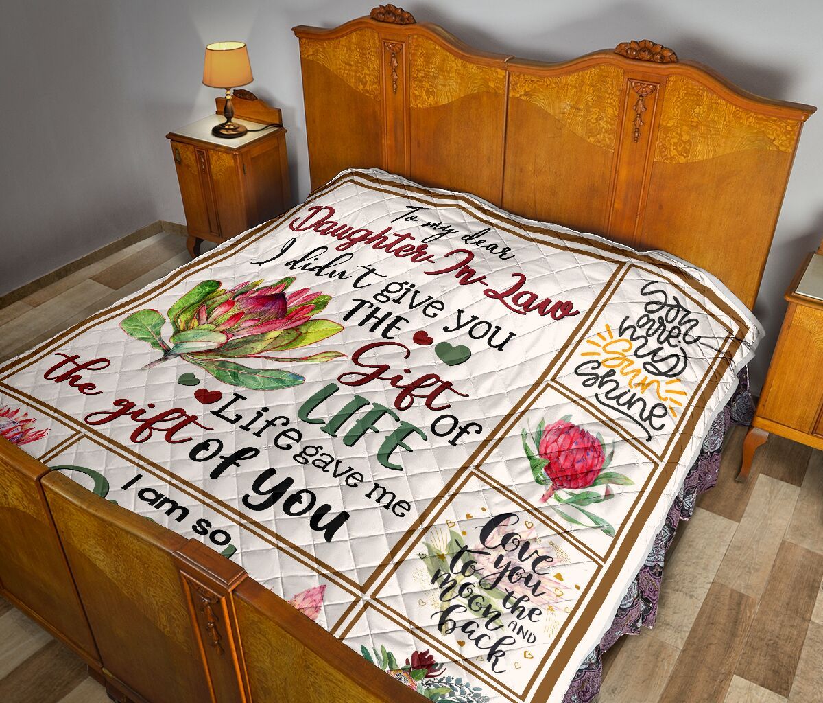 Mom To Daughter In Law Quilt Blanket DHC02011220DD