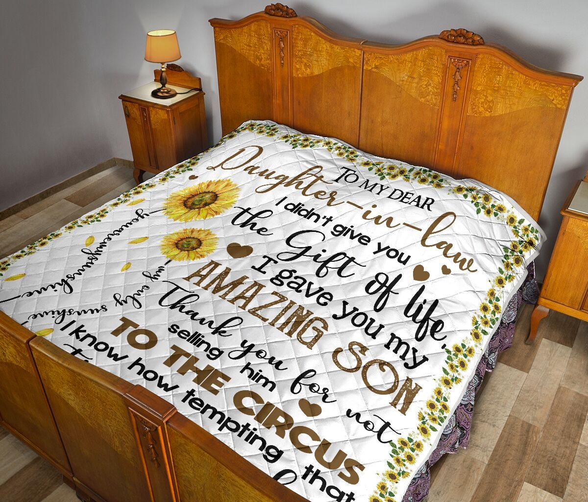 Mom To Daughter In Law Quilt Blanket DHC02011469DD