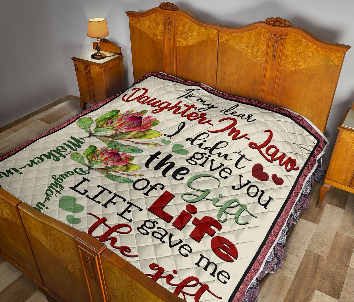 Mom To Daughter In Law Quilt Blanket DHC02011497DD