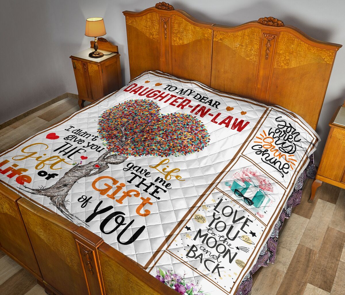 Mom To Daughter In Law Quilt Blanket DHC02011617DD