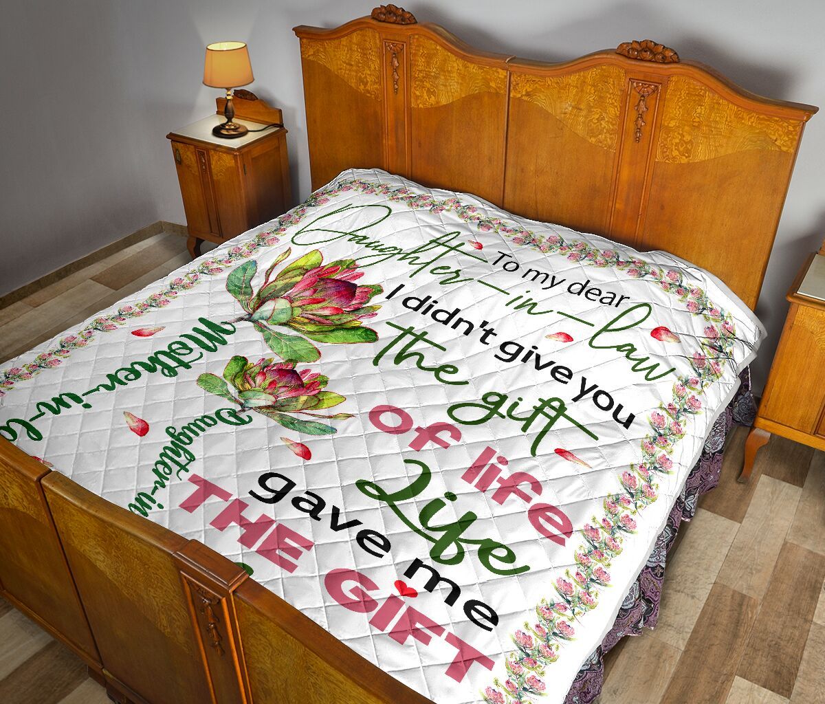 Mom To Daughter In Law Quilt Blanket DHC02011679DD