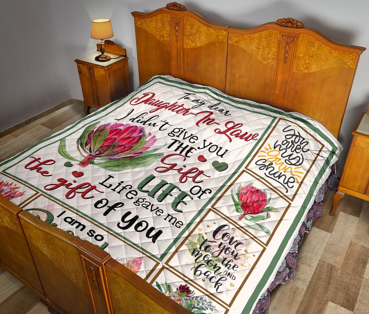 Mom To Daughter In Law Quilt Blanket DHC02011690DD