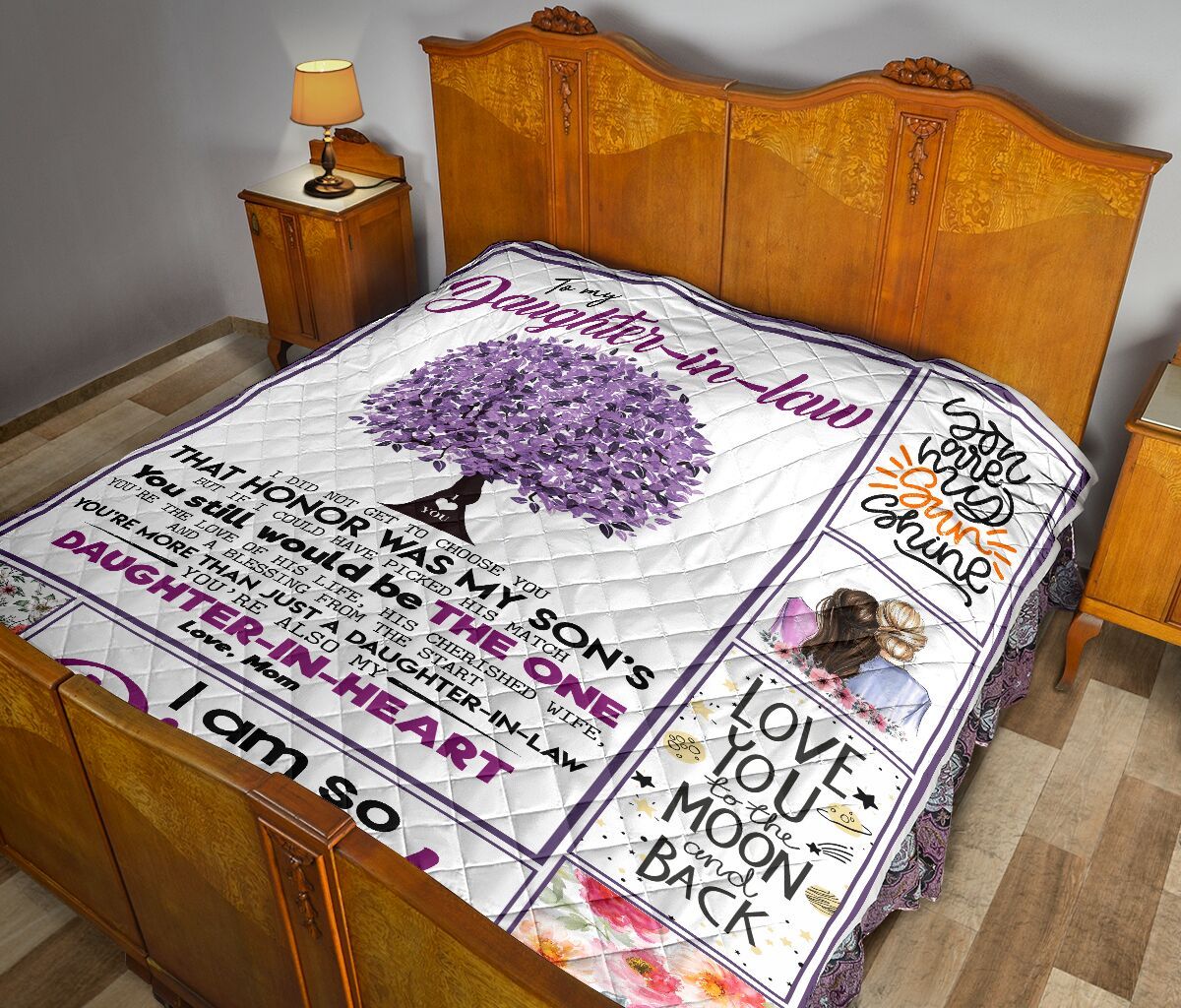 Mom To Daughter In Law Quilt Blanket DHC0201952DD