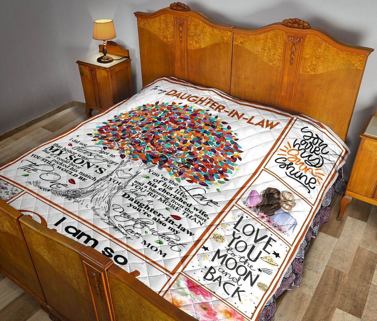 Mom To Daughter In Law Quilt Blanket DHC0201953DD