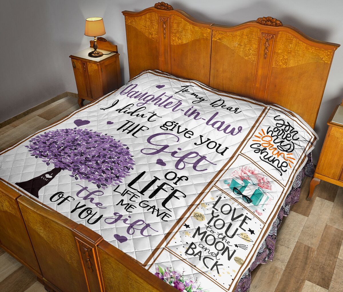 Mom To Daughter In Law Quilt Blanket DHC0201985DD