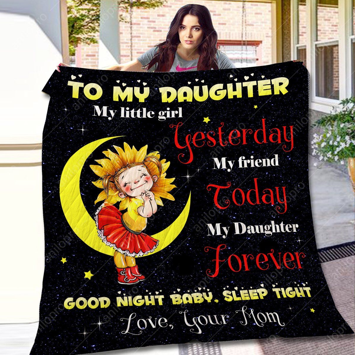 Mom To Daughter My Daughter Forever Quilt Blanket DHC040120141TD