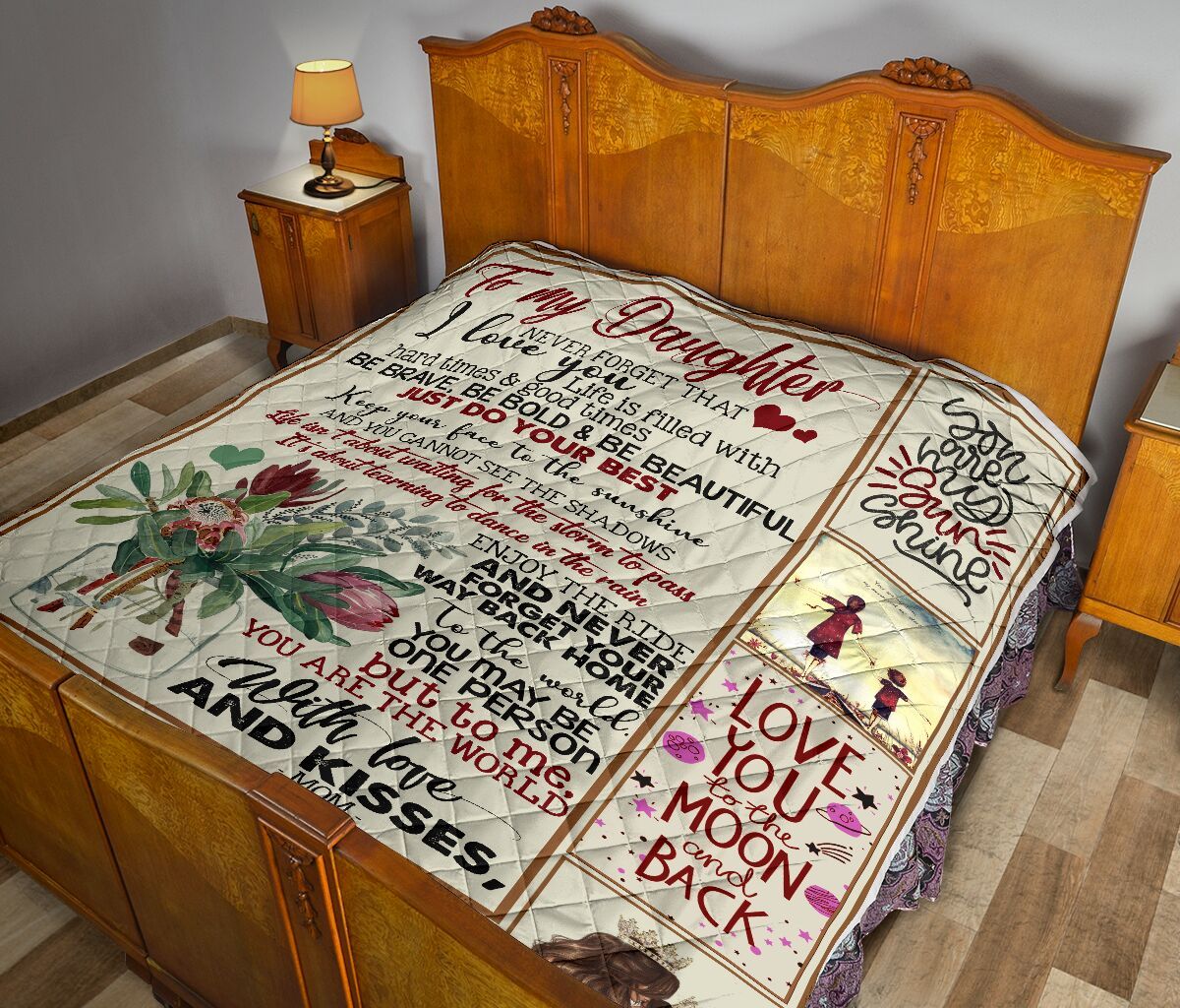 Mom To Daughter Quilt Blanket DHC02011058DD