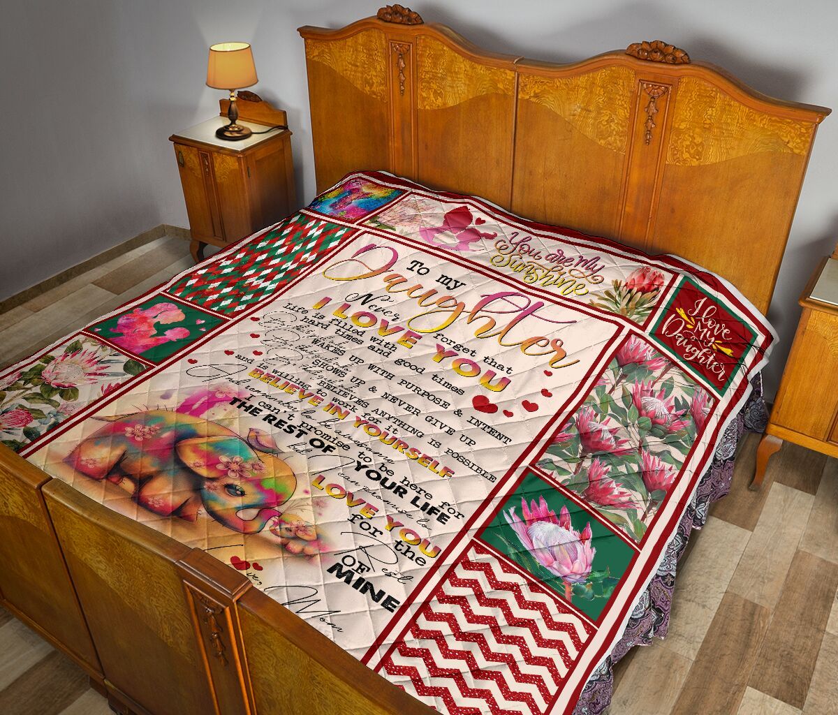 Mom To Daughter Quilt Blanket DHC02011197DD
