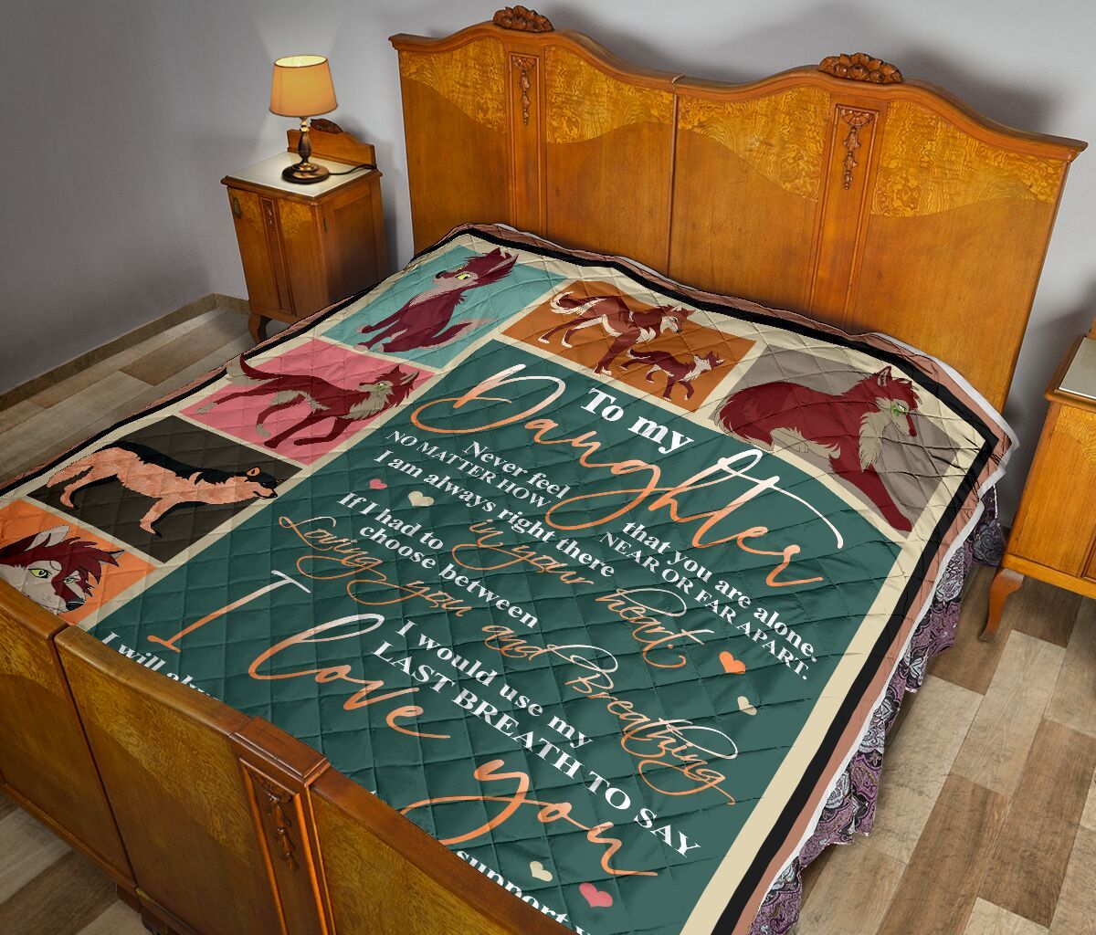 Mom To Daughter Quilt Blanket DHC02011256DD