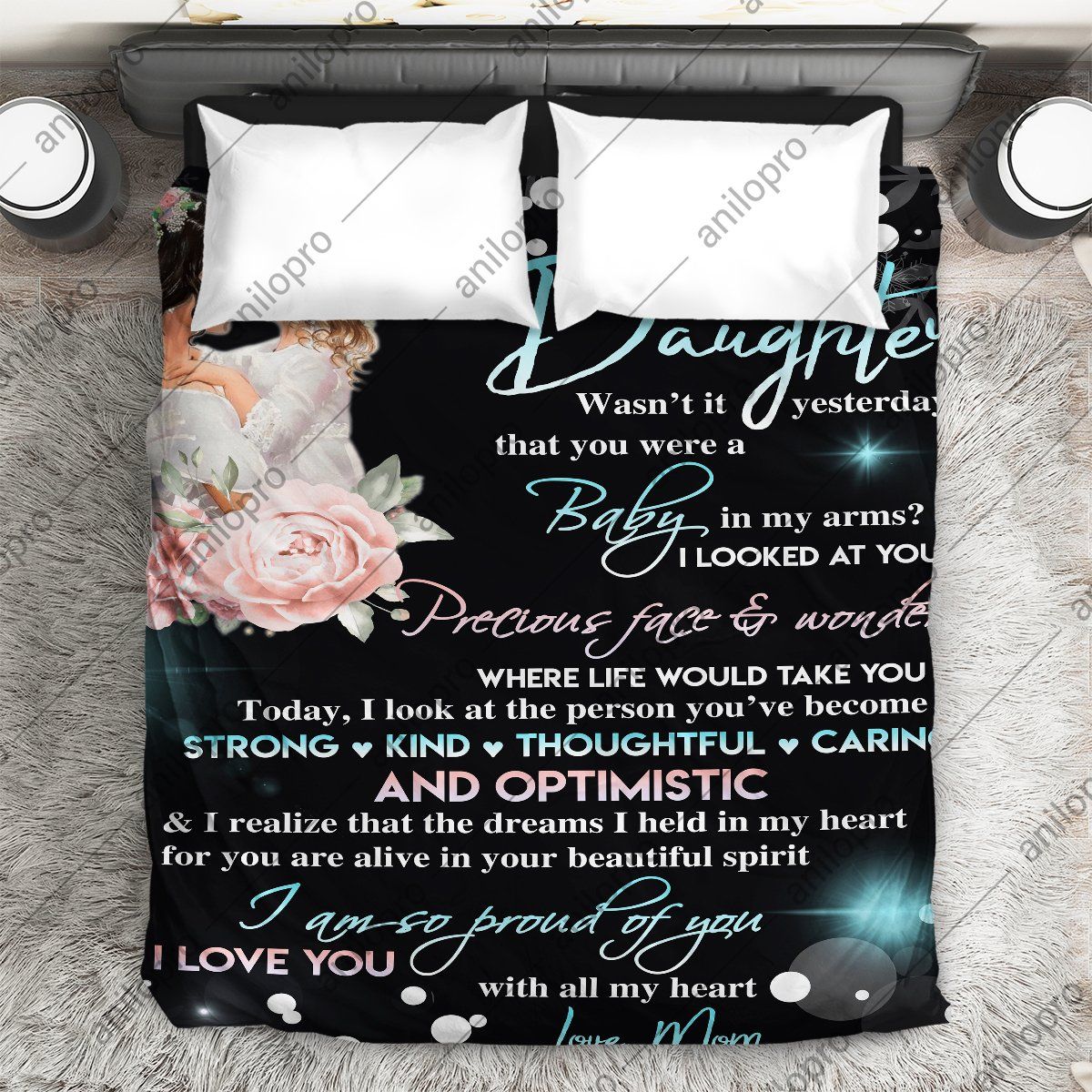 Mom To Daughter So Proud Of You Quilt Blanket DHC04012074TD
