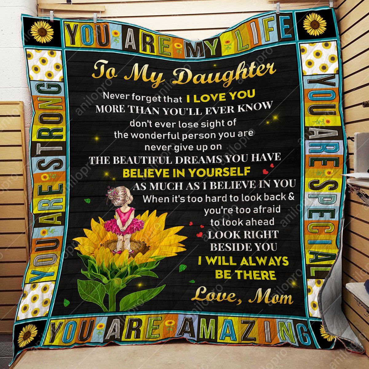 Mom To Daughter The Beautiful Dreams Quilt Blanket DHC040120146TD