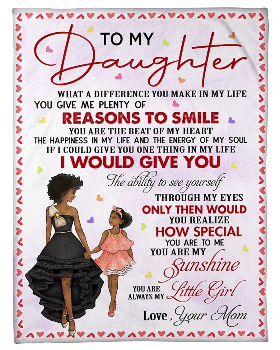 Mom To My Daughter How Special You’re To Me Fleece Blanket Fleece Blanket