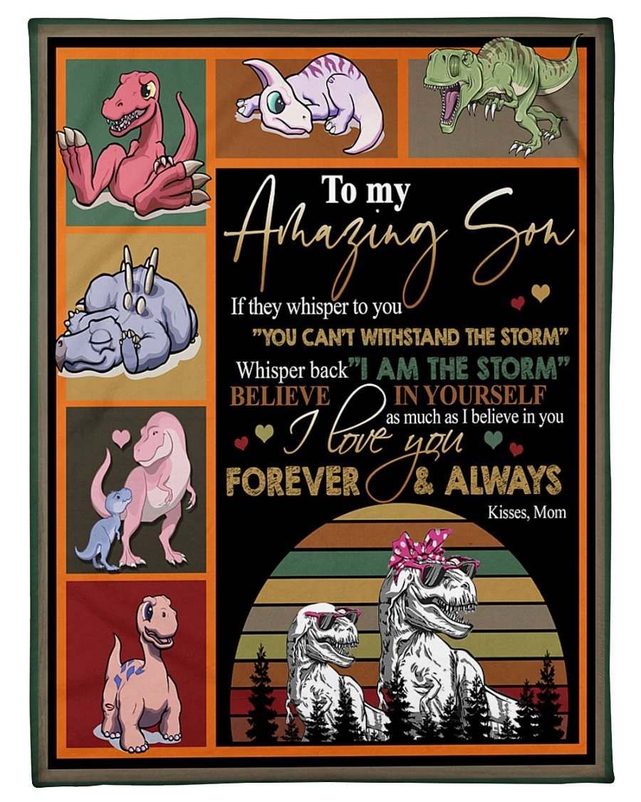 Mom To Son Fleece Blanket