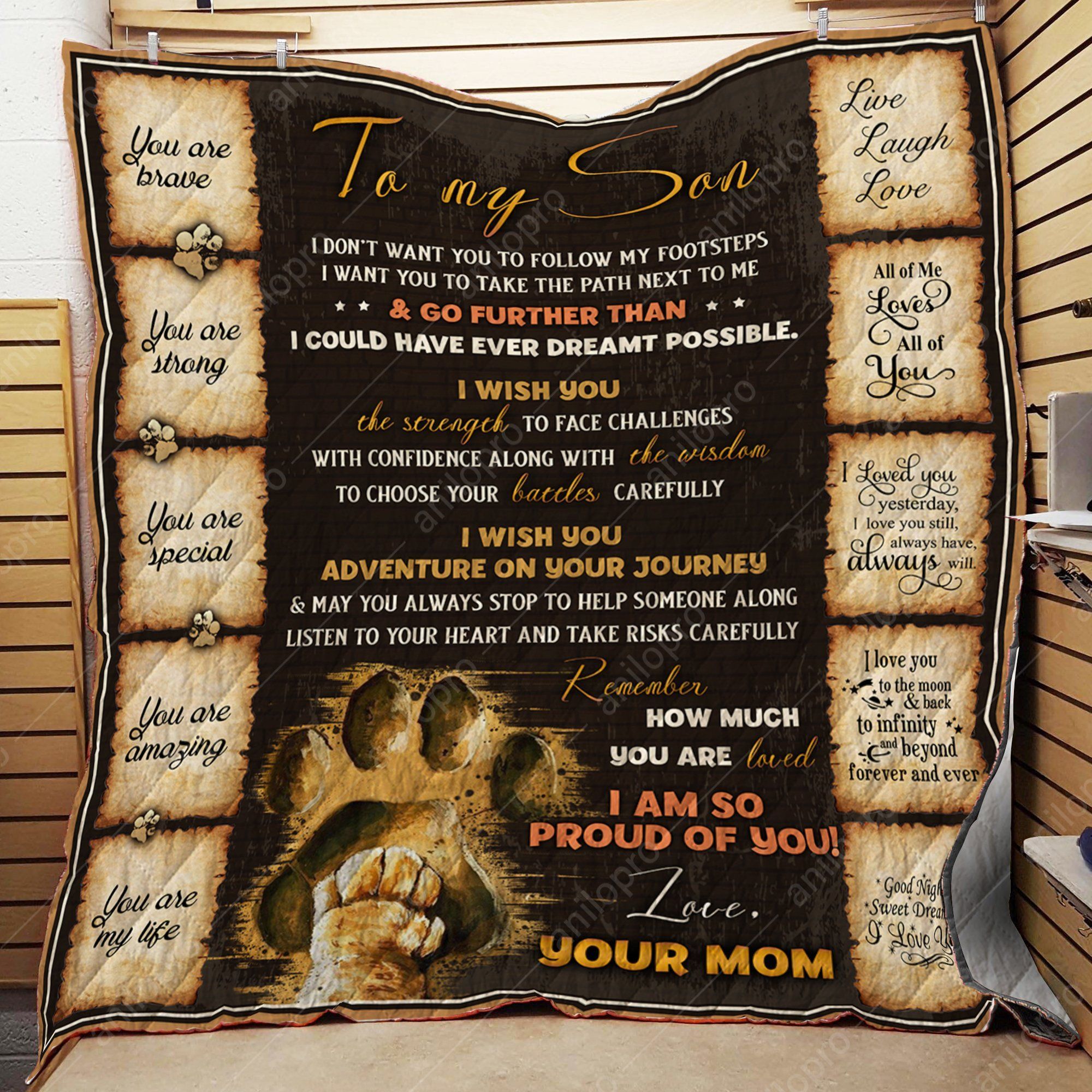 Mom To Son Go Further GS-CL-DT3006 Quilt Blanket