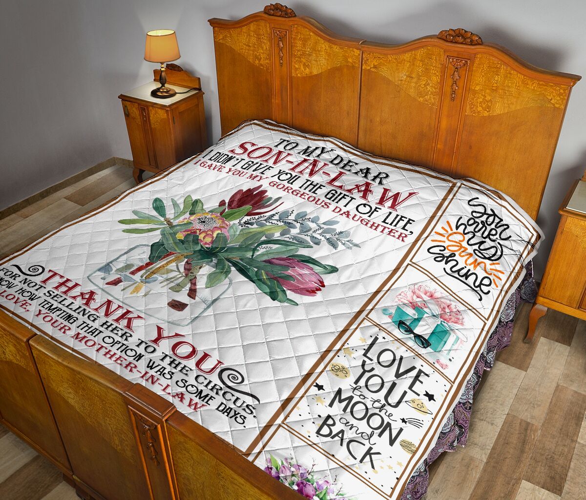 Mom To Son In Law Quilt Blanket DHC02011071DD