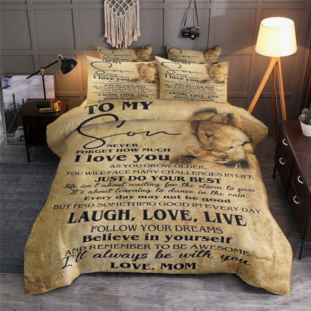 Mom To Son Lion Bedding Set