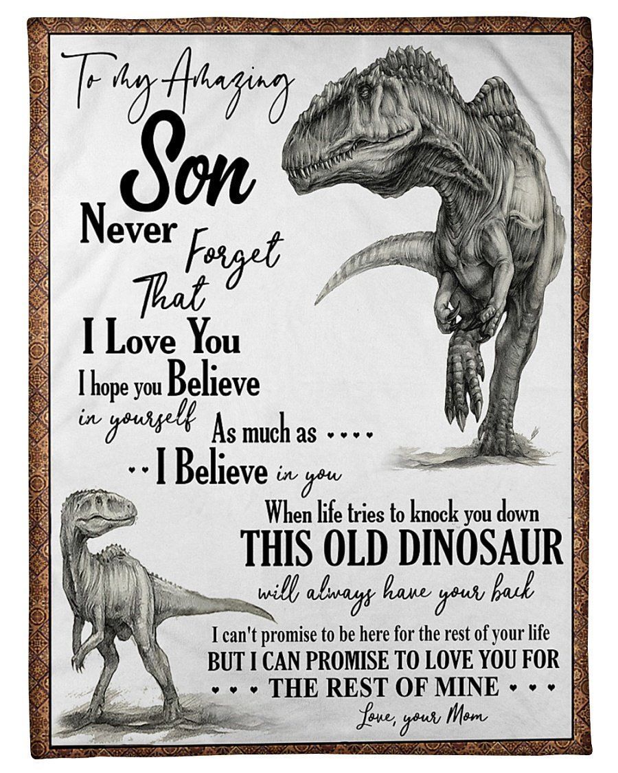 Mom To Son Never Forget That I Love You Blanket Fleece Blanket