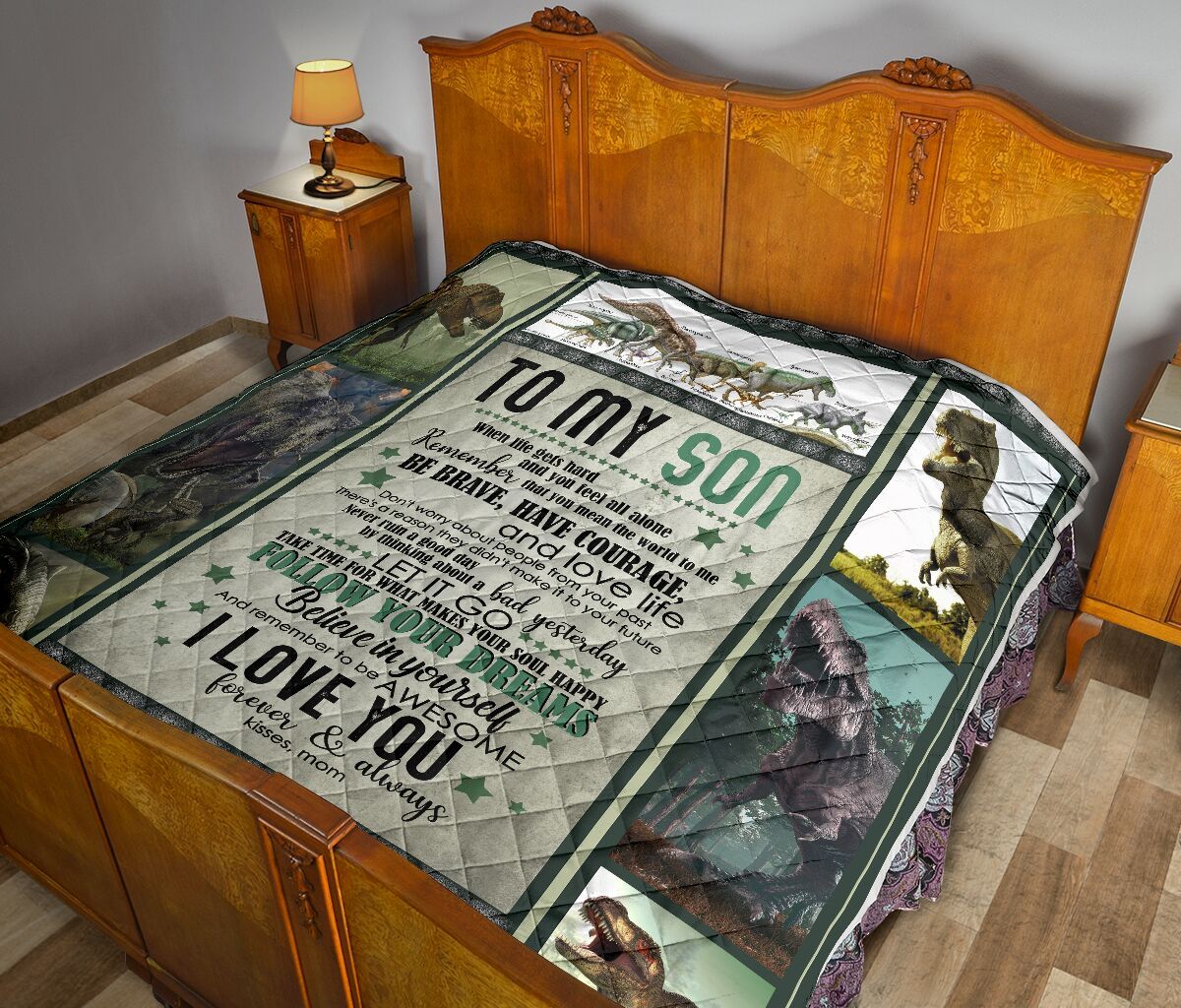 Mom To Son Quilt Blanket DHC02011210DD