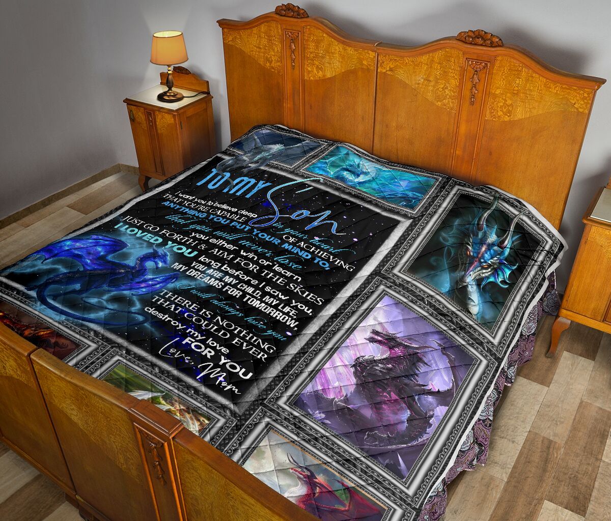 Mom To Son Quilt Blanket DHC02011251DD