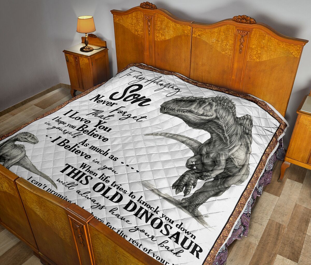 Mom To Son Quilt Blanket DHC02011475DD