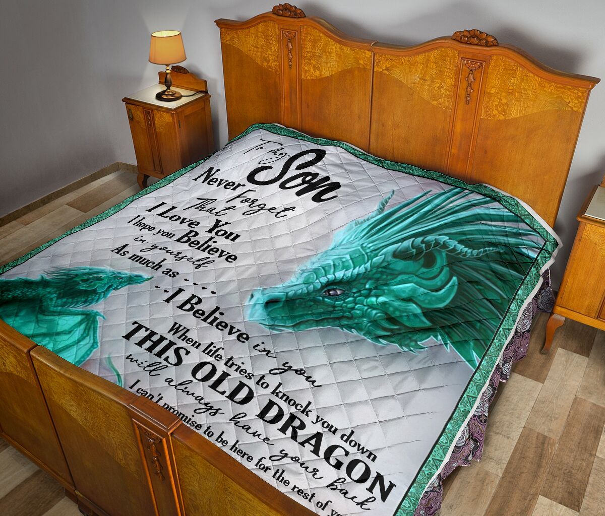 Mom To Son Quilt Blanket DHC02011479DD