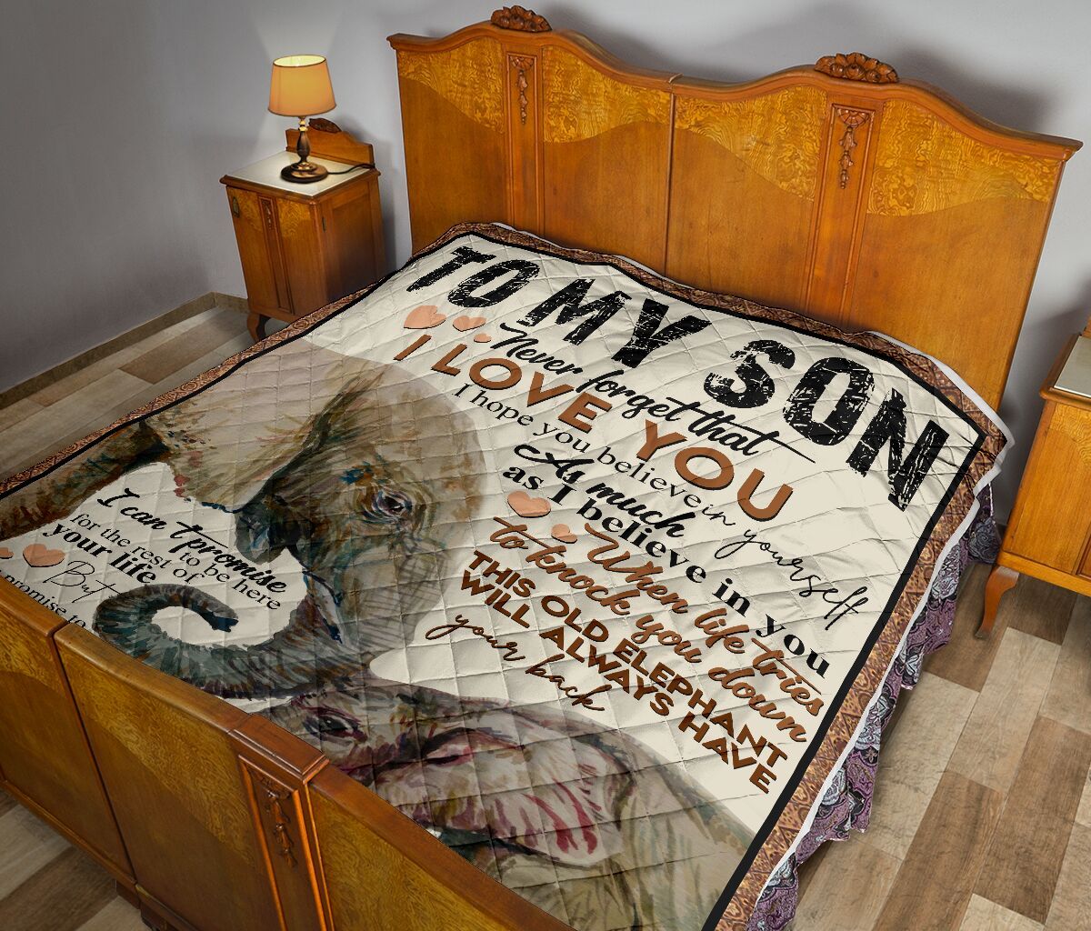 Mom To Son Quilt Blanket DHC02011488DD