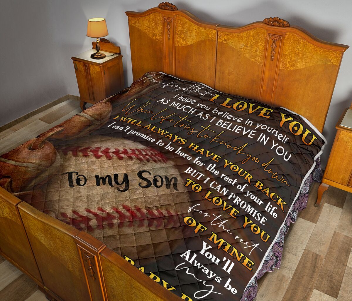 Mom To Son Quilt Blanket DHC02011509DD