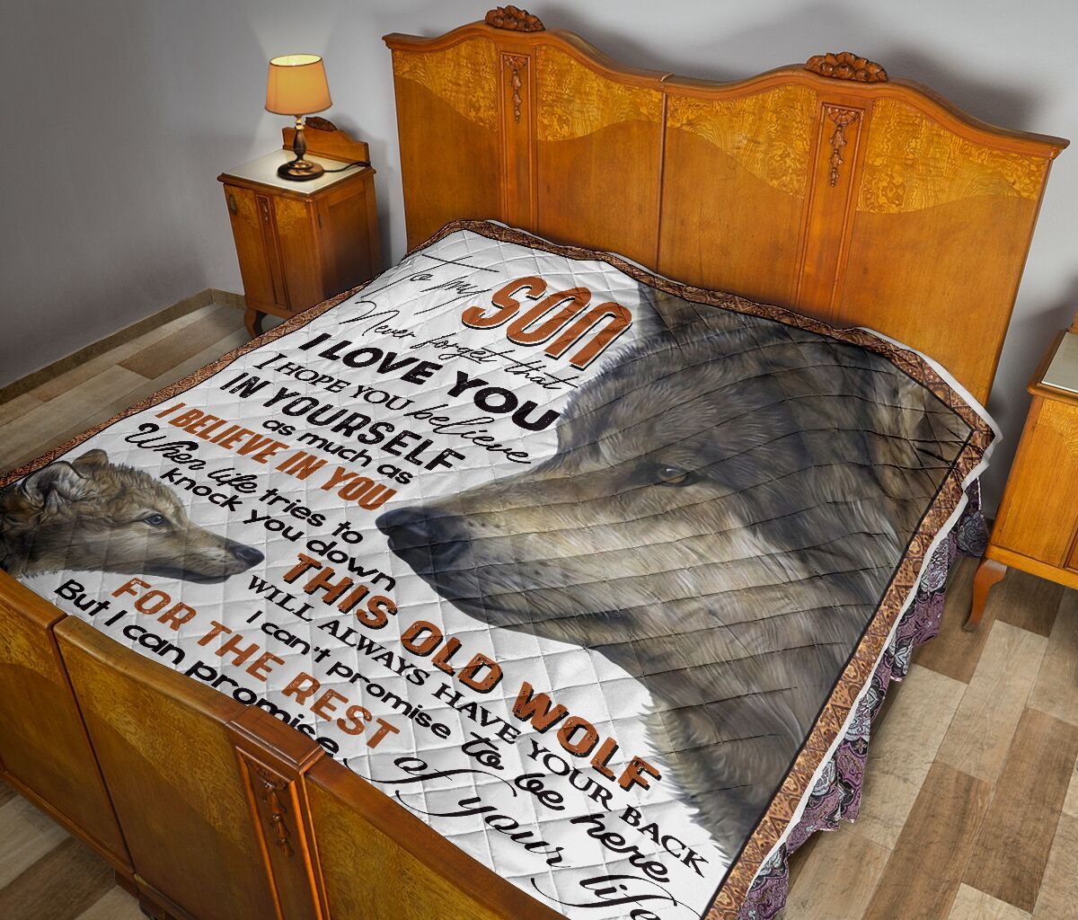 Mom To Son Quilt Blanket DHC02011511DD