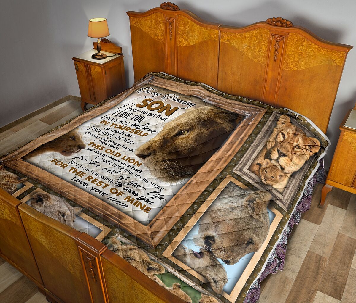 Mom To Son Quilt Blanket DHC02011575DD