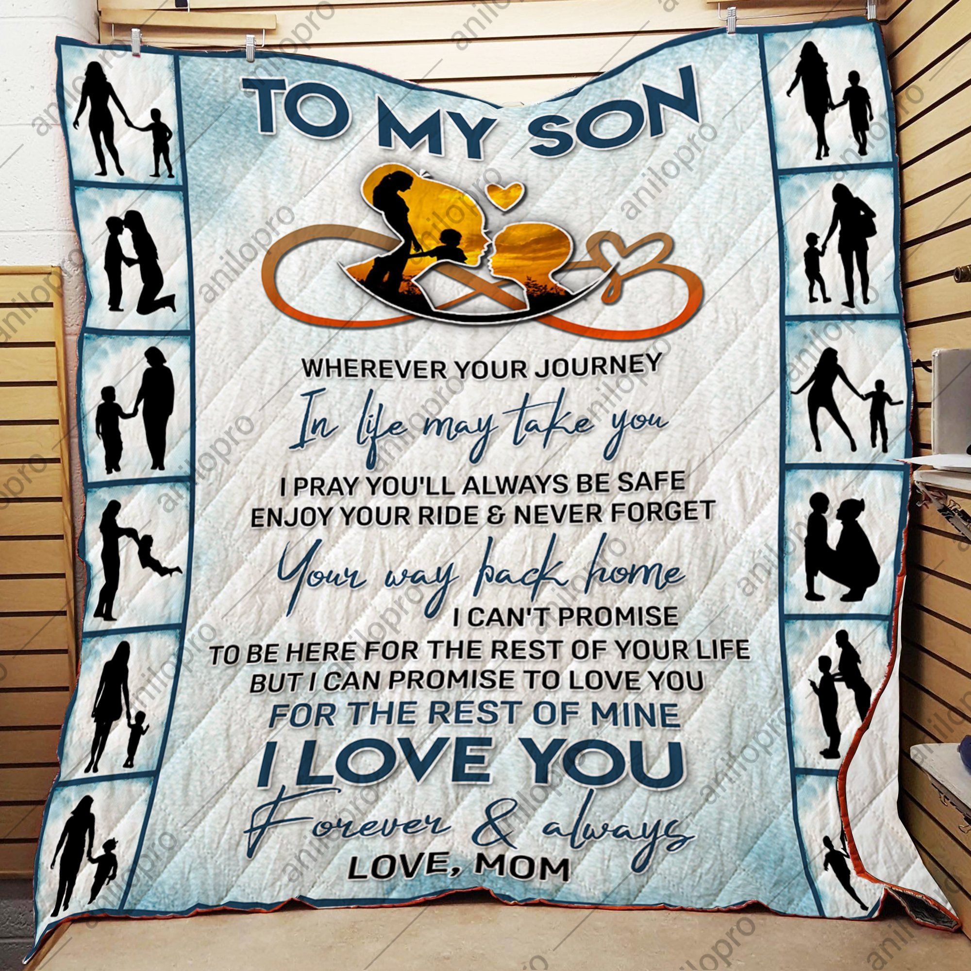 Mom To Son Your Way Back Home Quilt Blanket DHC04012075TD