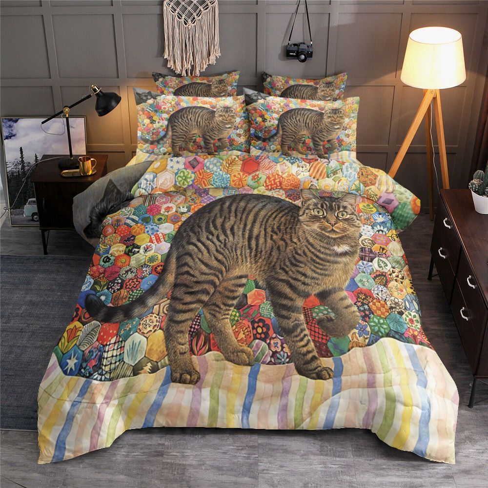 Mommy Cat And Little Kitty Bedding Set