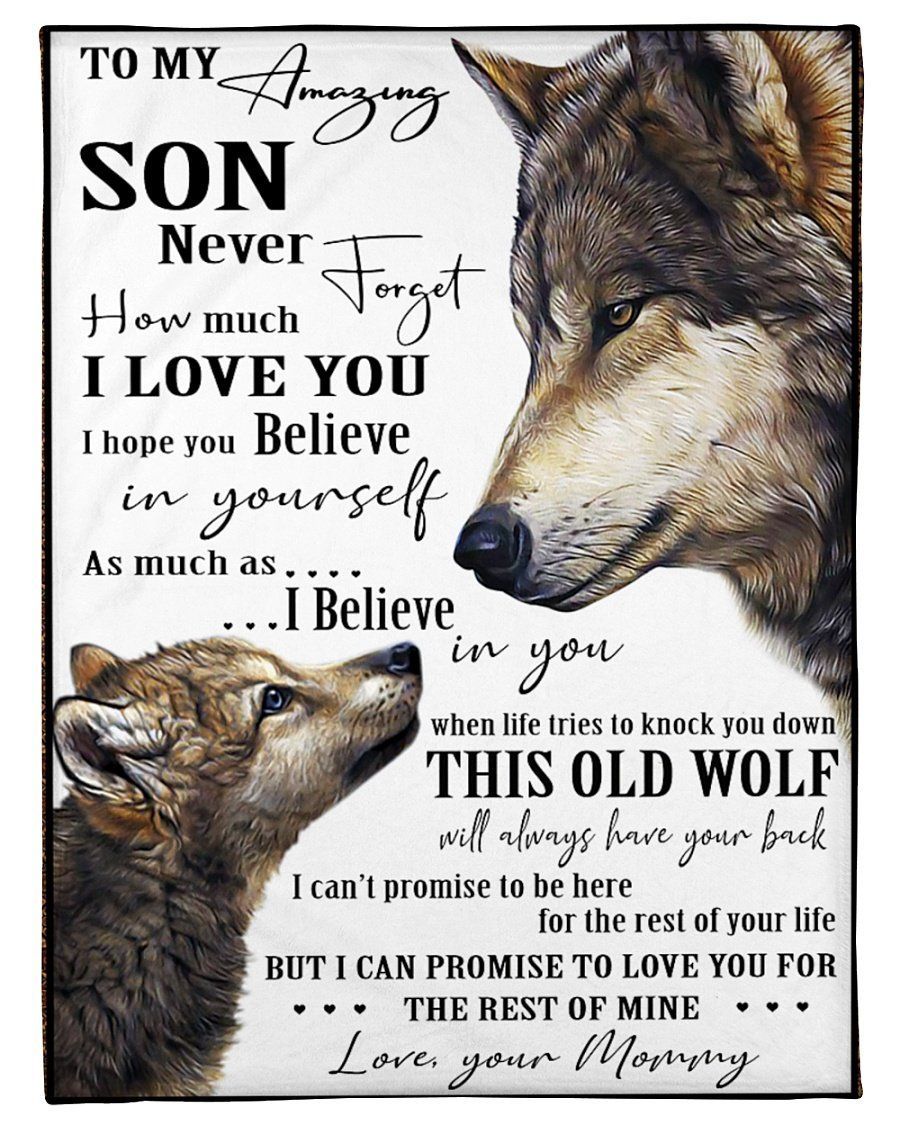 Mommy Gift For Son Never Forget How Much I Love You Fleece Blanket Fleece Blanket