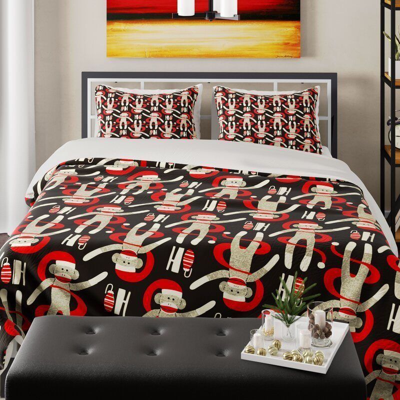 Monkey Christmas Bedding Set