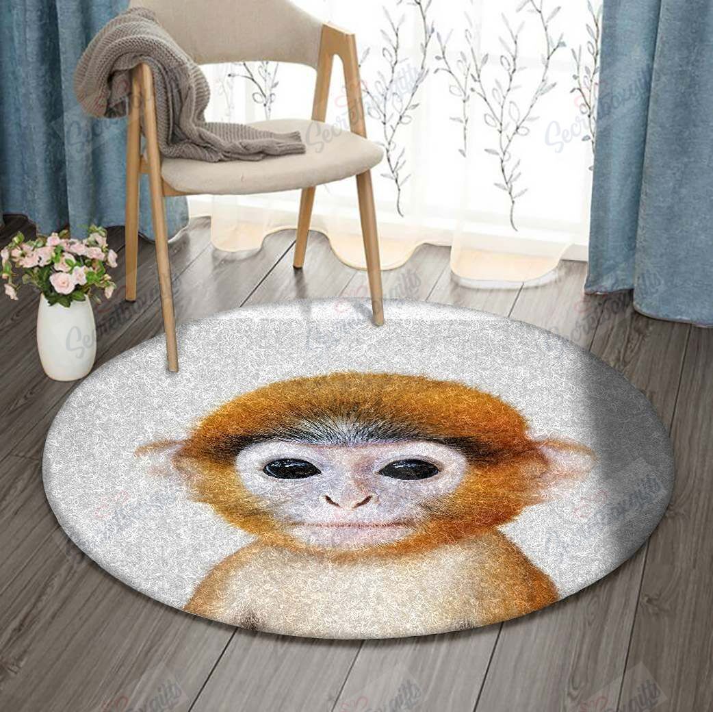 Monkey Round Carpet
