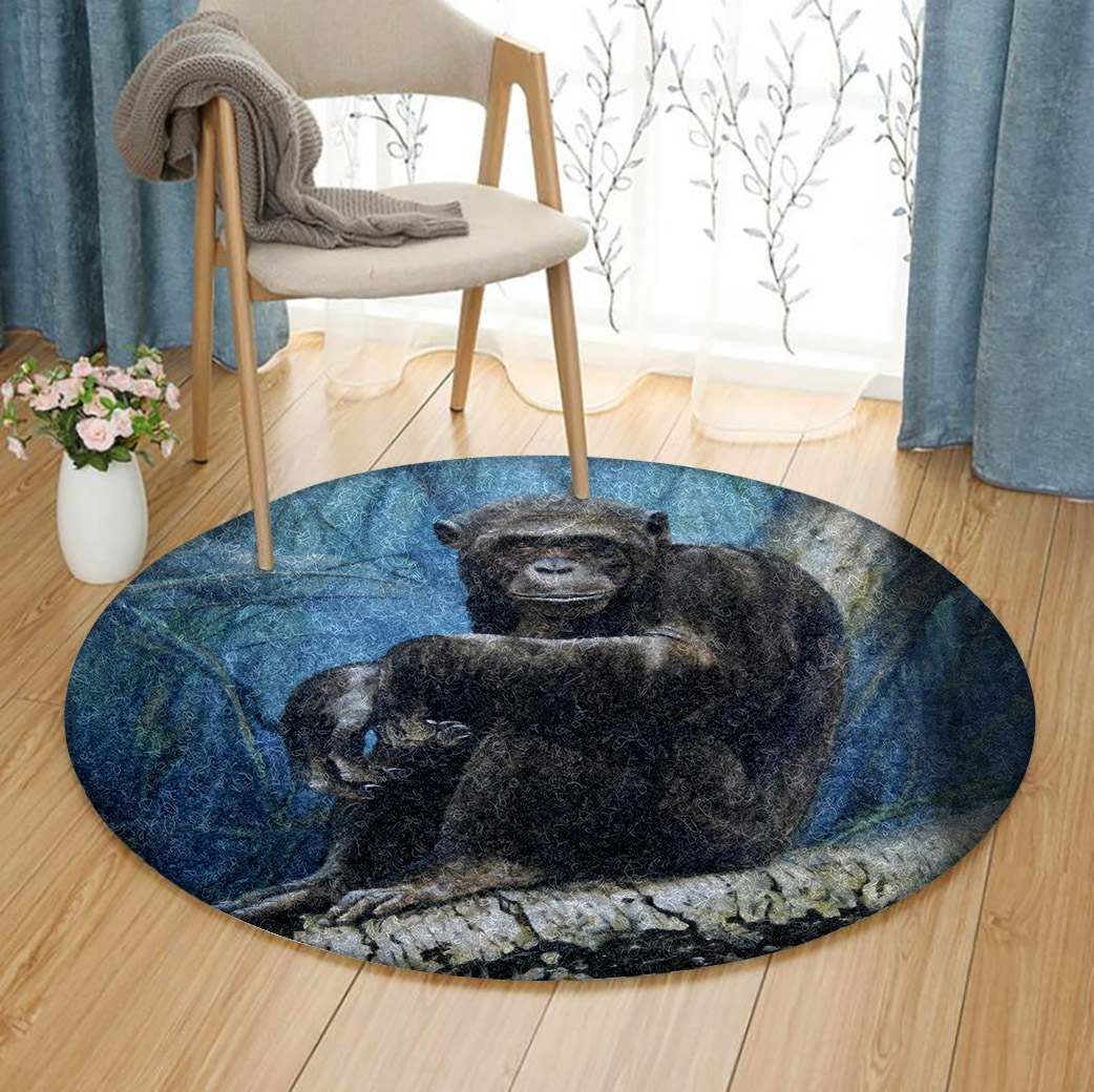 Monkey Round Carpet