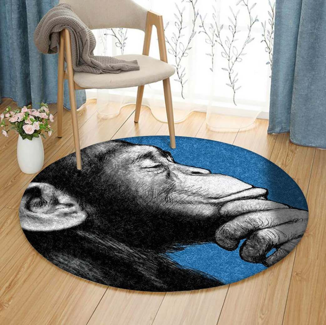 Monkey Round Carpet
