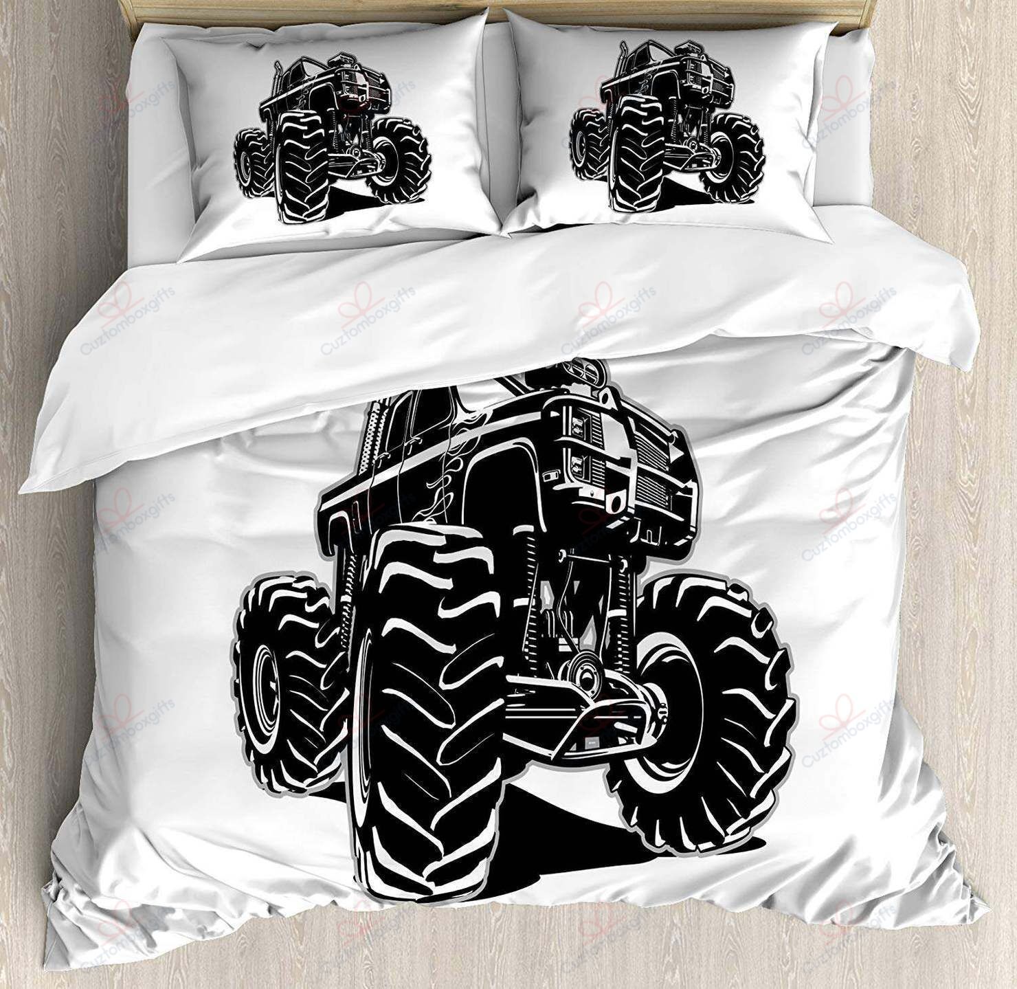 Monster Pickup Truck Off Road Vehicle Bedding Set
