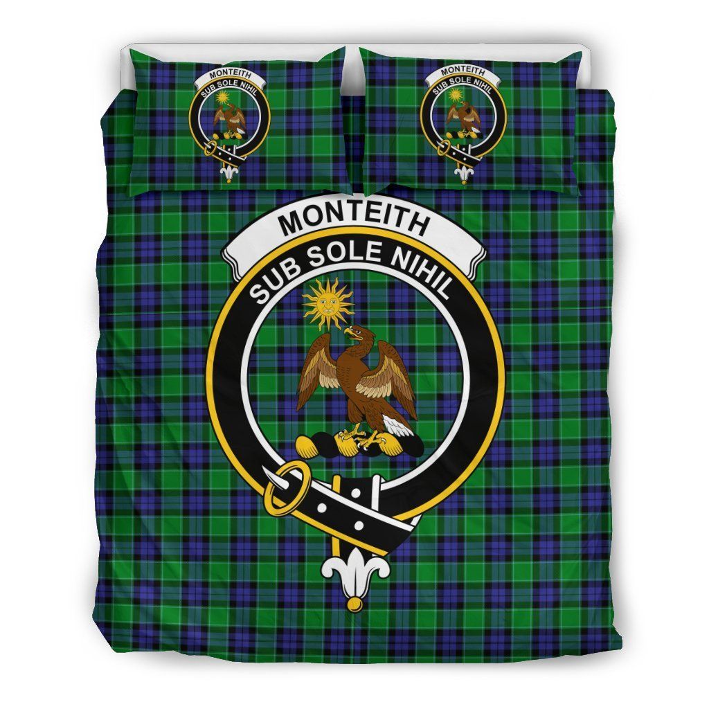 Monteith Clan Badge Tartan Bedding Set
