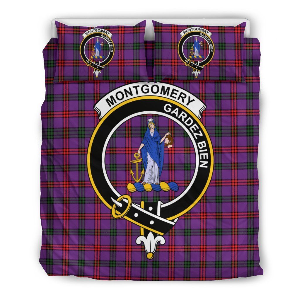 Montgomery Clan Badge Tartan Bedding Set