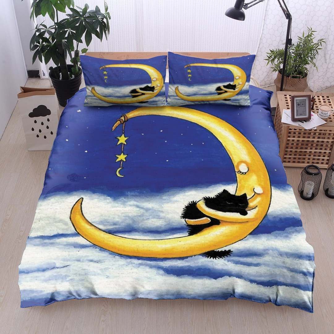 Moon And Cat Bedding Set