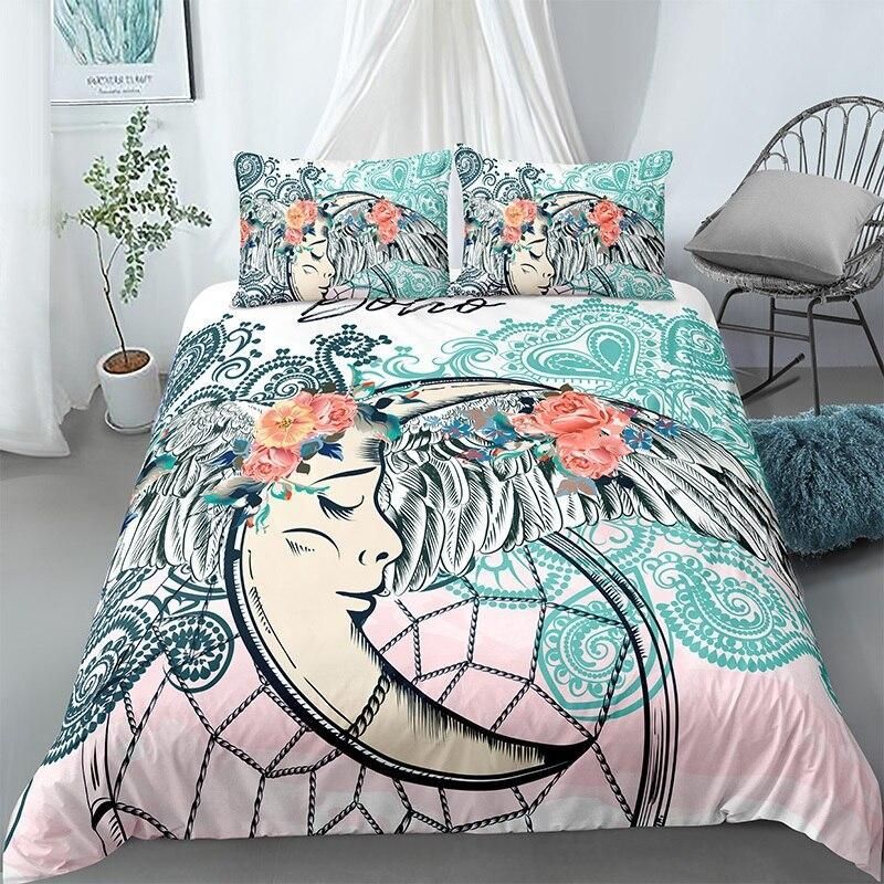 Moon Catcher White Bedding Set